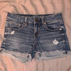 American Eagle High Waisted Jean Shorts